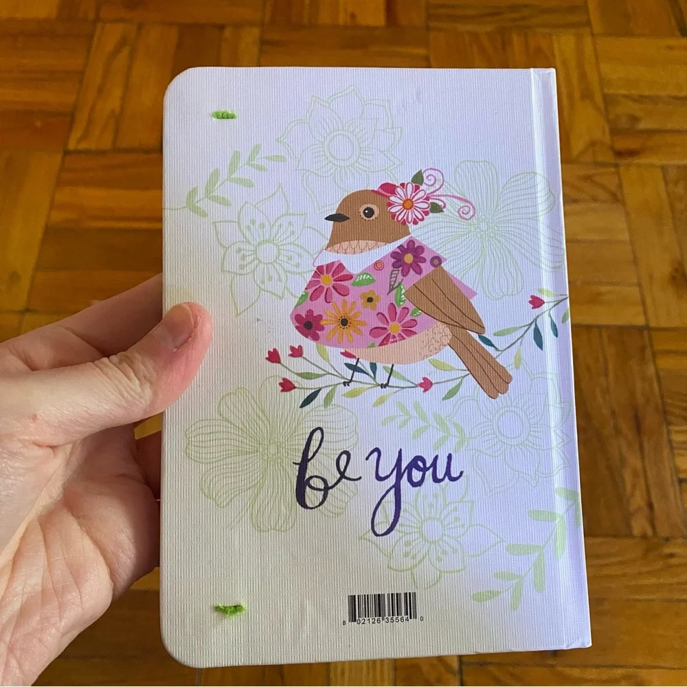 Molly & Rex Hard Cover Bird Print “Be You” Lined Journal Notebook